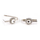 White Sunburst Earrings with Cubic Zirconia