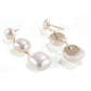 Elegant Silver Pearl Dangler Earrings