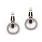 Diamond Circle Earrings with Cubic Zirconia