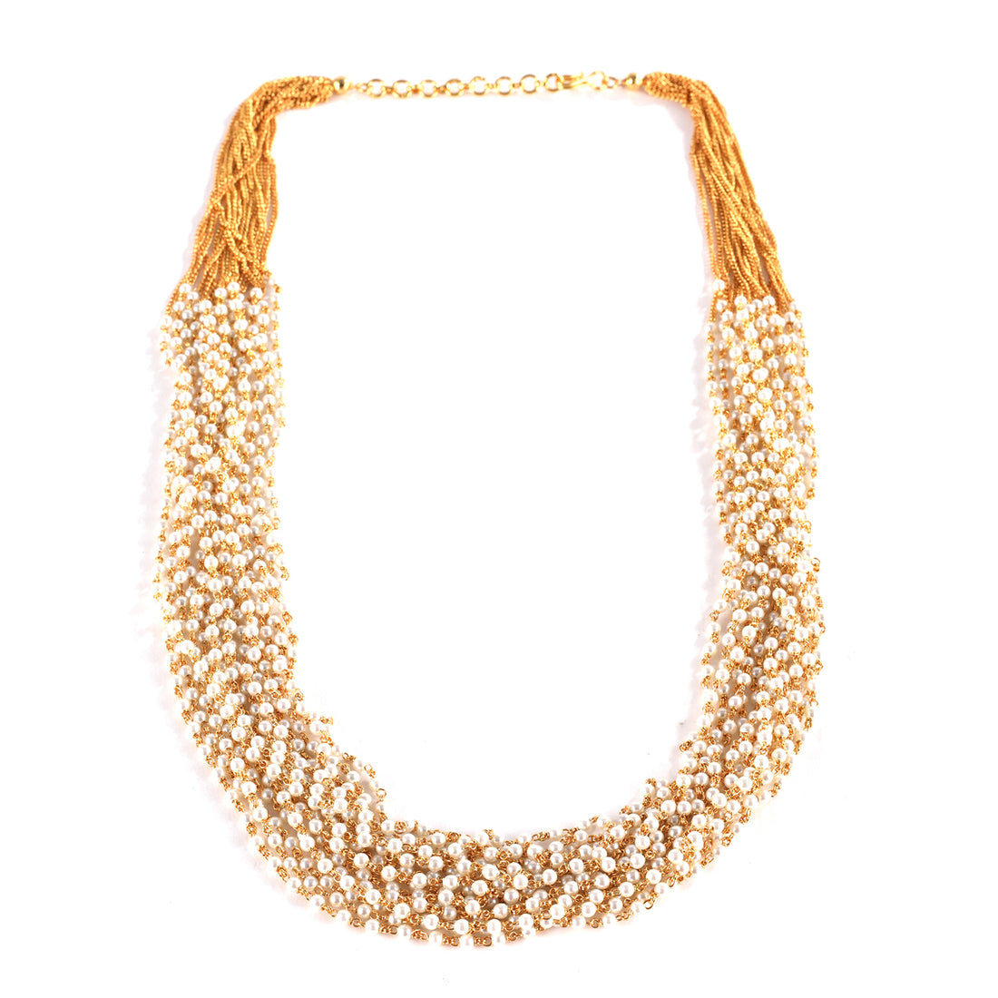 Vintage India Layered Pearls Necklace