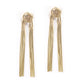Gold Knot Dangling Party Earrings