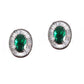 Emerald Statement Pendant and Earrings