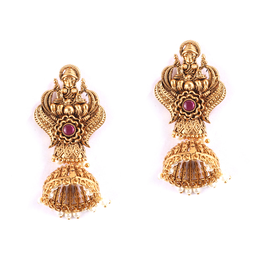 Vintage India Beauty Temple Set with Earrings