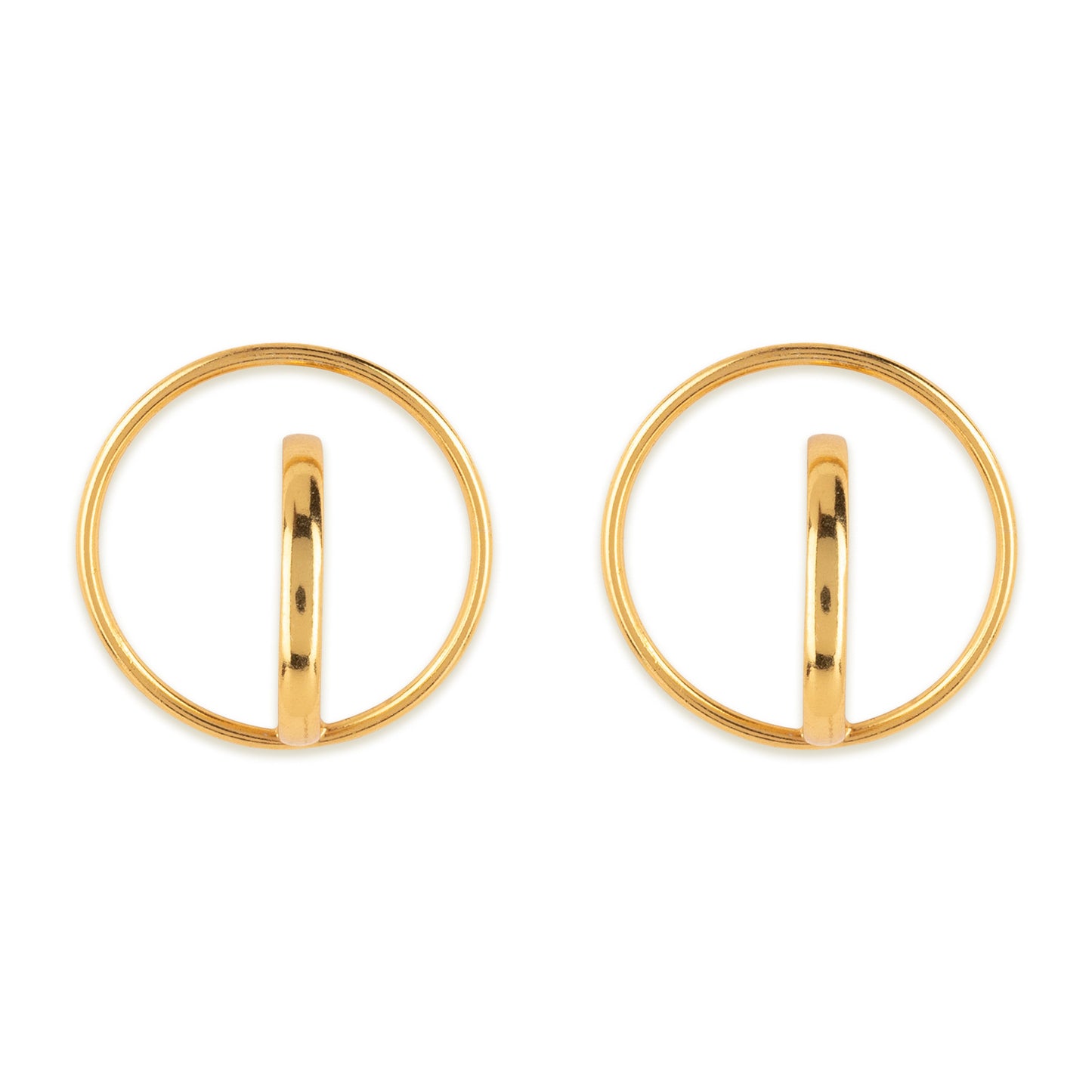 18k Gold Plated Everyday Wear Twisted Hoops