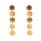 18k Gold Plated Delicate Flower String Earrings