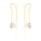 18k Gold Plated Everyday Wear Baroque Pearl Thread Earrings