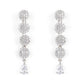 Silver and Rhodium Plated Elegant Imperial Diamond Necklace with Earrings