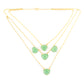 Gold Plated Danburite Layer Statement Necklace