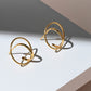 18k Gold Plated Everyday Wear Twisted Hoops