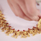 Vintage India Royal Ruby Necklace with Earrings